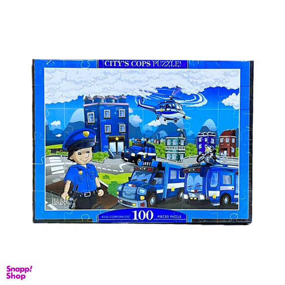 پازل 100 قطعه فنسی طرح شهر پلیس ها