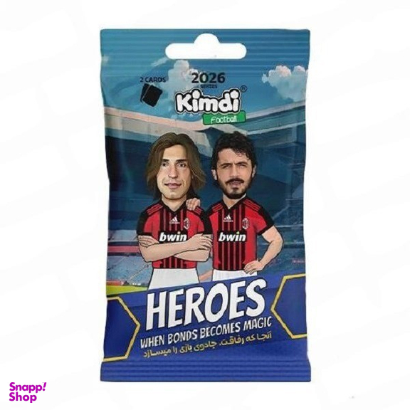 بازی شانسی کیمدی مدل فوتبال هیرو 2026 Heroes بسته 24 عددی