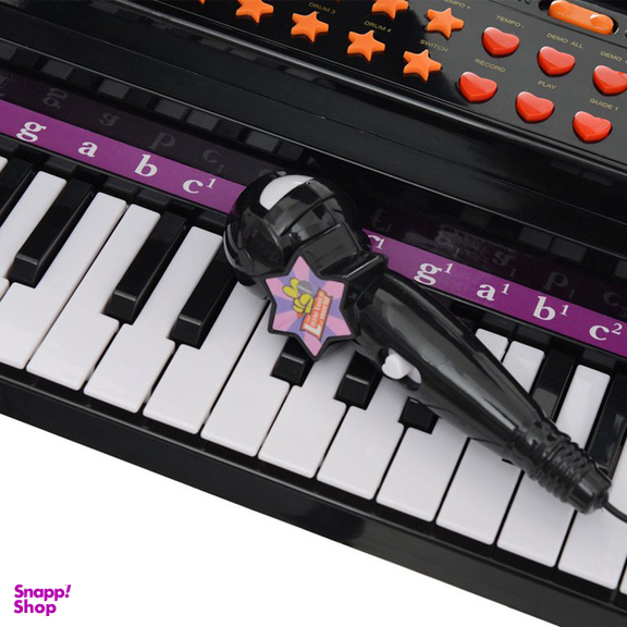 اسباب بازی موزیکال مدل پیانو پایه دار و میکروفون کد 88022