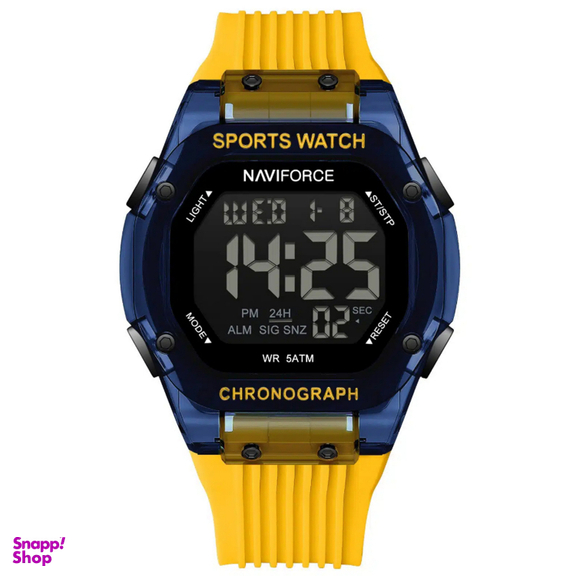 ساعت دیجیتال نیوی فورس مدل Naviforce Nf7113 رنگ آبی زرد