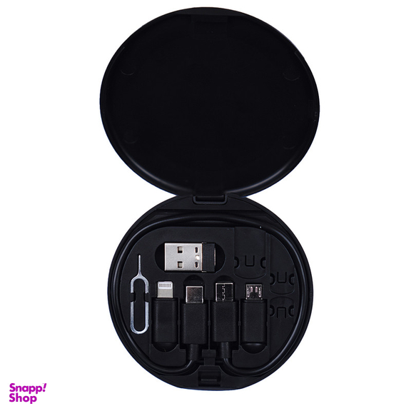 کابل تبدیل USB-C به USB-C و لایتنینگ و USB و micro-USB فوربری مدل RC190 طول 0.23 متر