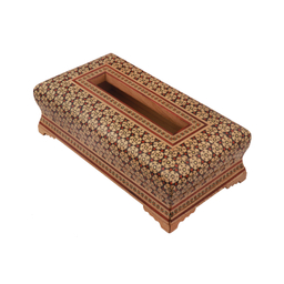جعبه دستمال کاغذی خاتم کاری کد 10
