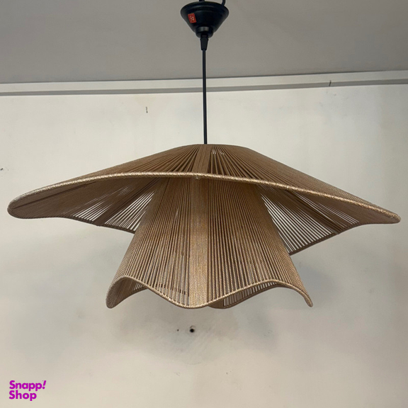 لوستر نورهام مدل مکرومه کنفی دو تکه دفرمه