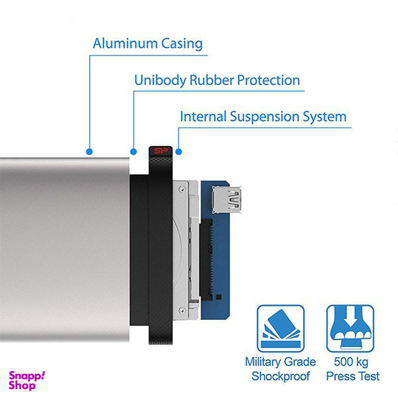 هارد اکسترنال سیلیکون پاور مدل Armor A85 ظرفیت 1TB