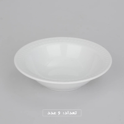 سرویس غذاخوری 28 پارچه چینی زرین ایران مدل White 2 سری رادیانس درجه عالی