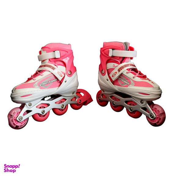 اسکیت کفشی استریت رانر مدل حرفه ای به همراه کلاه و لوازم ایمنی اسکیت