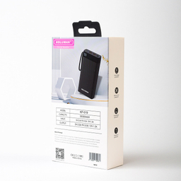 پاوربانک کلومن مدل KP-019 ظرفیت 20000 میلی آمپر ساعت به همراه کابل MICROUSB / USB-C/ لایتنینگ