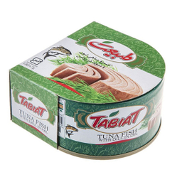کنسرو تن ماهی با شوید در روغن طبیعت وزن 180 گرم بسته 4 عددی