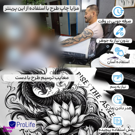 پرینتر قابل حمل استنسیل پرولایف PROLIFE ATS886
