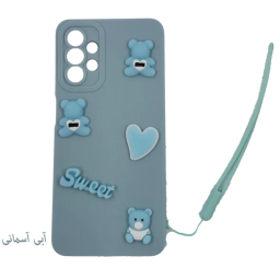 قاب گوشی موبایل لیمیا مدل عروسکی لنزدار ژله ای طرح Sweet مناسب سامسونگ Galaxy A53 به همراه دستبند