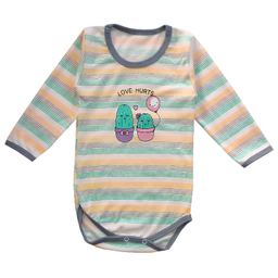 بادی آستین بلند نوزادی مدل کاکتوس کد 4008