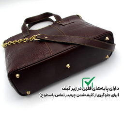 کیف زنانه چرم طبیعی کروکو مدل FATEH122K