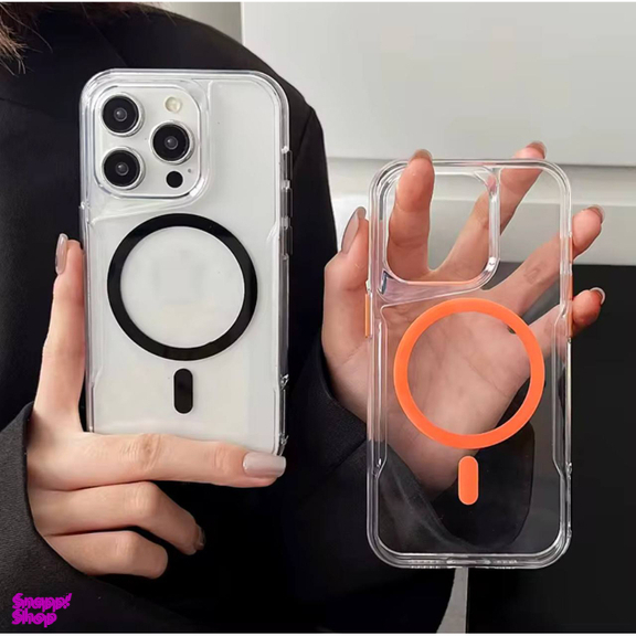 قاب گوشی موبایل کیو سریز مدل Transparent MagSafe مناسب اپل iPhone 15