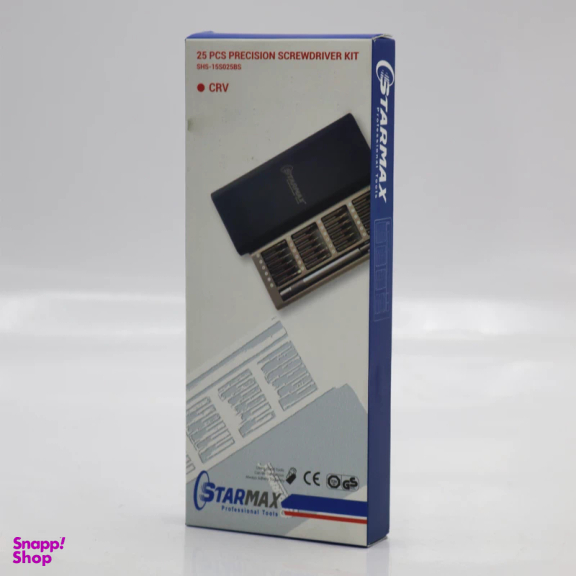 پیچ گوشتی ساعتی و سری پیچ گوشتی استارمکس مدل YP-SHS-15S025BS مجموعه 25 عددی