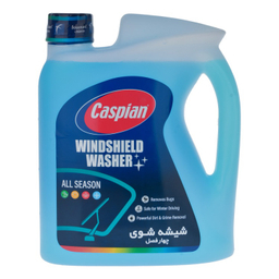 محلول شیشه‌ شوی خودرو کاسپین مدل Non-Smearing حجم 4 لیتر