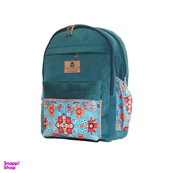 کوله پشتی یوتاب مدل سه زیپ با طرح سنتی کد 10024000B