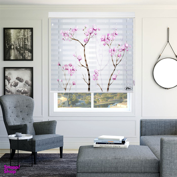 پرده زبرا زیو مدل 3D-1195 سایز 200x150 سانتی متر