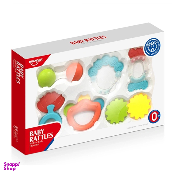 جغجغه و داندان گیر هانگر کد he0151 بسته 6 عددی