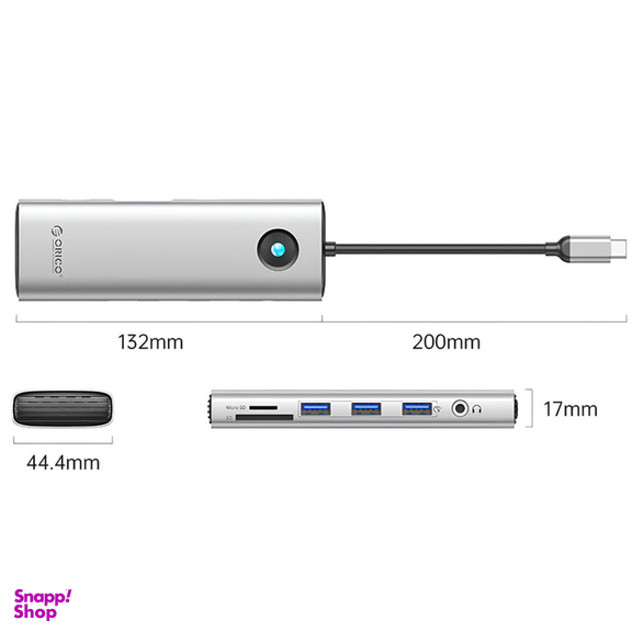 هاب 10 پورت Type-C اوریکو مدل PW11-10P