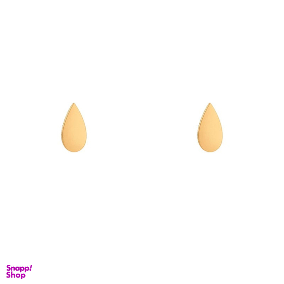 گوشواره میخی طلا 18 عیار زنانه وی وی گلد گالری مدل قطره 4567