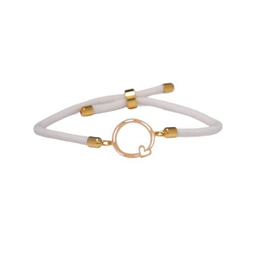 دستبند طلا 18 عیار زنانه پانسی مدل قلب و دایره کد D21061