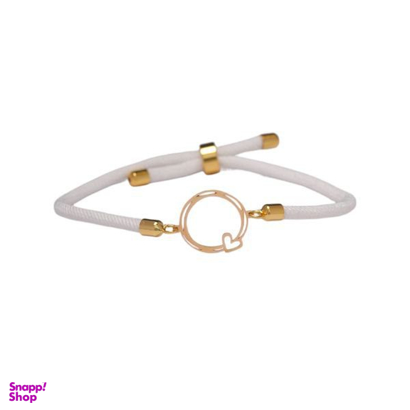 دستبند طلا 18 عیار زنانه پانسی مدل قلب و دایره کد D21061