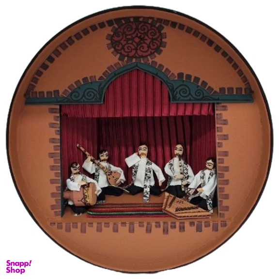 کاسه دیوارکوب حجیم سازی شده طرح آوازه خوان سنتی کد TP-1023-0209-00