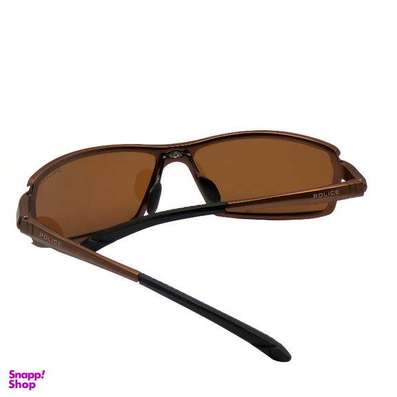 عینک آفتابی مردانه پلیس مدل POLICE S8812 رنگ قهوه ای