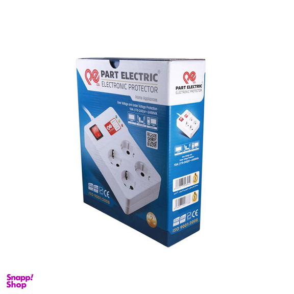 چندراهی برق و محافظ پارت الکتریک مدل Pe2204