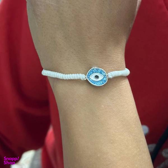 دستبند نقره زنانه مدل چشم نظر کد 035