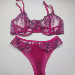 ست سوتین و شورت زنانه نوشه پوش کد 88932 رنگ بنفش