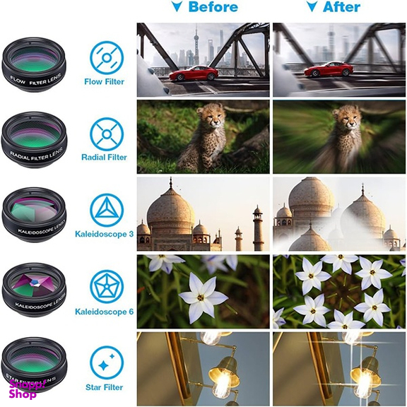 کیت لنز موبایل 10 عددی اپیکسل مدل APL-DG10