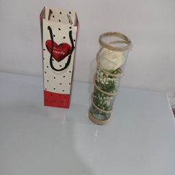 شاخه گل طبیعی رز کد 84 به همراه بگ