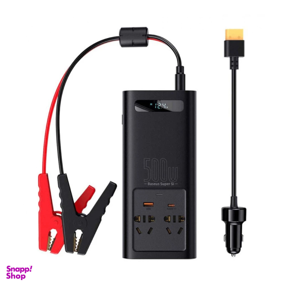 مبدل برق خودرو باسئوس مدل Power Inverter 500W