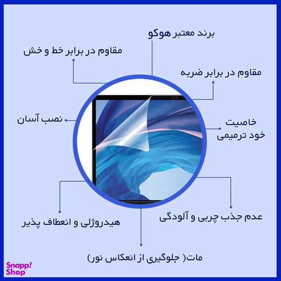محافظ صفحه نمایش مات هوکو مدل HyMTT مناسب برای لپ تاپ اچ پی EliteBook 820 G3