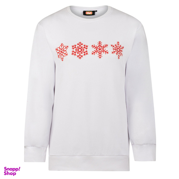 سویشرت زنانه مادر مدل برفی رنگ سفید