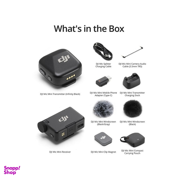میکروفون بی‌ سیم دو کاربره دی‌ جی‌ آی مدل DJI Mic Mini 2-Person