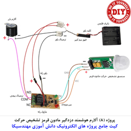 کیت آموزش الکترونیک مهندسیکا مدل 55 پروژه جامع دانش آموزی DIY+55