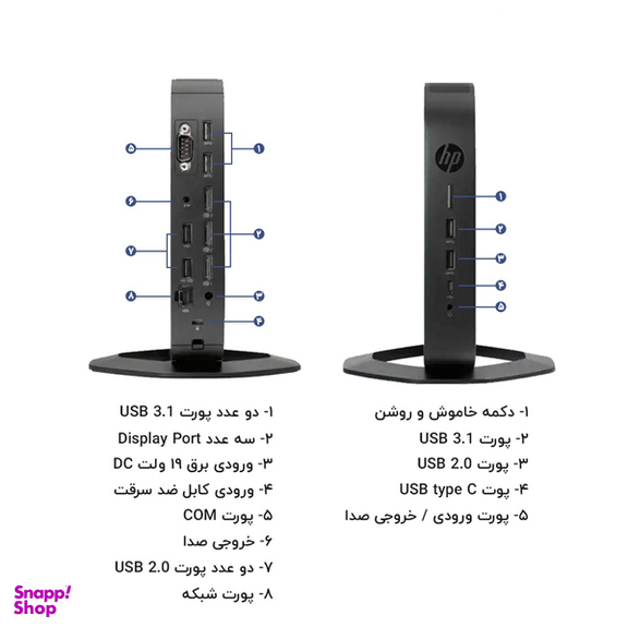 کامپیوتر کوچک اچ پی مدل T640