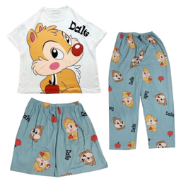 ست لباس راحتی 3 تکه زنانه طرح سنجاب