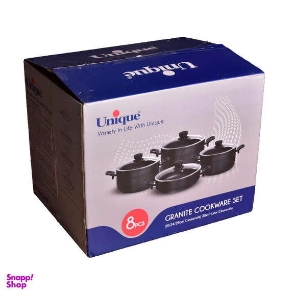 سرویس پخت و پز 8 پارچه یونیک مدل ماربل کد 8192