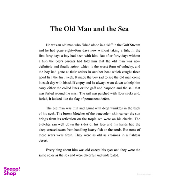 کتاب The Old Man and The Sea اثر ارنست همینگوی نشر شیلر