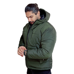 کاپشن مردانه مدل باکسی کد 2 رنگ سبز