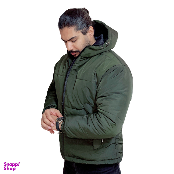 کاپشن مردانه مدل باکسی کد 2 رنگ سبز