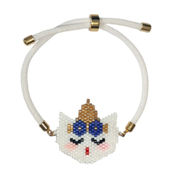 دستبند دخترانه میوکی مدل اسب تک شاخ