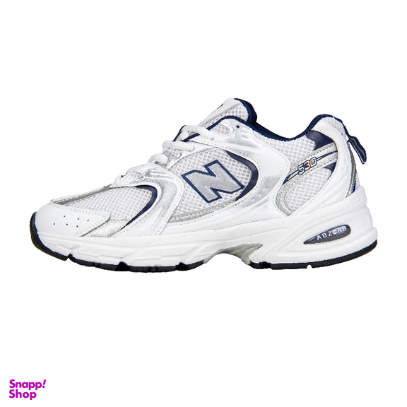 کفش ورزشی زنانه طرح نیوبالانس 530 کد 2333 رنگ سفید سرمه ای