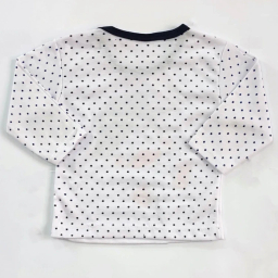 ست تیشرت آستین بلند و شلوار راحتی نوزادی مدل اردک کد 4117 رنگ سفید