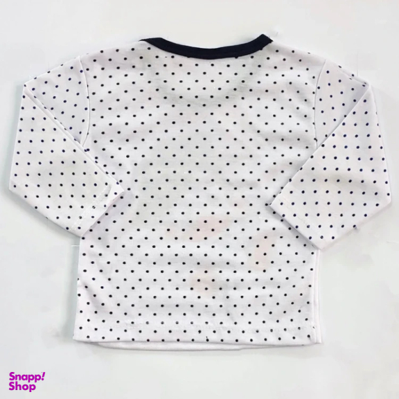 ست تیشرت آستین بلند و شلوار راحتی نوزادی مدل اردک کد 4117 رنگ سفید