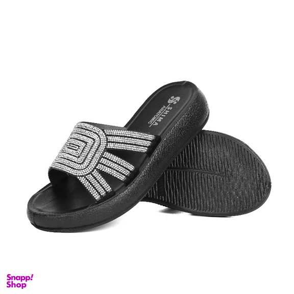 دمپایی زنانه شیما مدل ارمیا رنگ مشکی