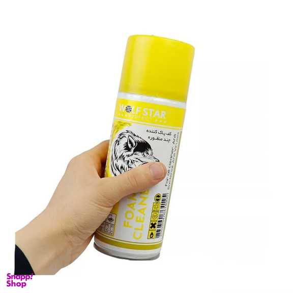 کف پاک کننده چند منظوره ولف استار مدل Foam Cleaner حجم 400 میلی لیتر